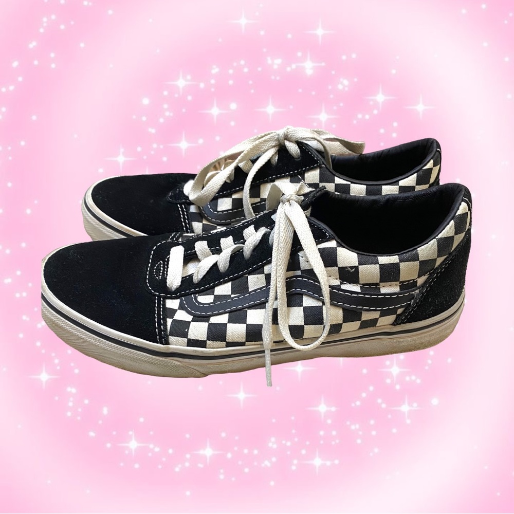 Checkered Black and White Vans